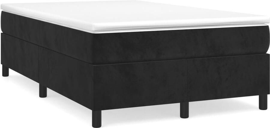 Vida XL Boxspring met matras fluweel zwart 120x200 cm SKU: V3144671 - Foto 3