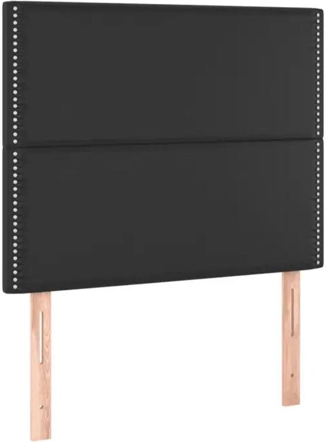 Vida XL Boxspring met matras kunstleer zwart 90x190 cm SKU: V3132411 - Foto 5