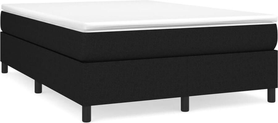Vida XL Boxspring met matras stof zwart 140x200 cm SKU: V3144425 - Foto 2