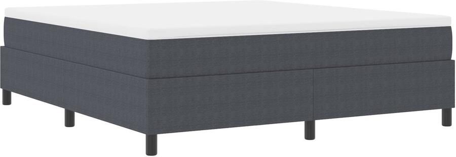 VidaXL Bedframe Donkergrijs Hout 180 x 200 cm Platformbedframe - Foto 4