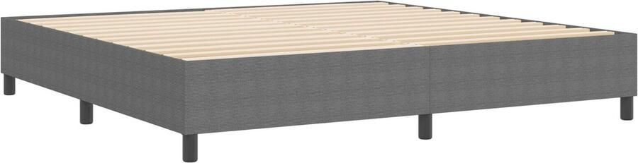 VidaXL Bedframe Lichtgrijs Hout 200 x 200 cm Bedframe Rechthoekig - Foto 2