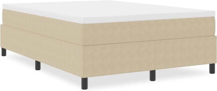 VidaXL Bedframe Lichtgroen grijs Bewerkt hout 140 x 190 cm Duurzaam - Foto 2