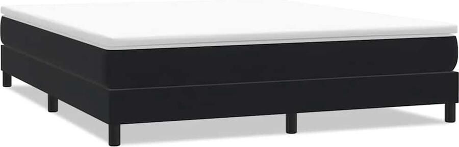 VidaXL Boxspringbed zonder matras 180x220 cm fluweel zwart