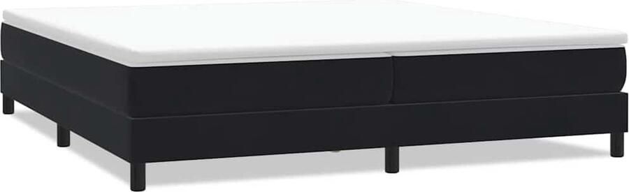 VidaXL Boxspringbed zonder matras 200x210 cm fluweel zwart