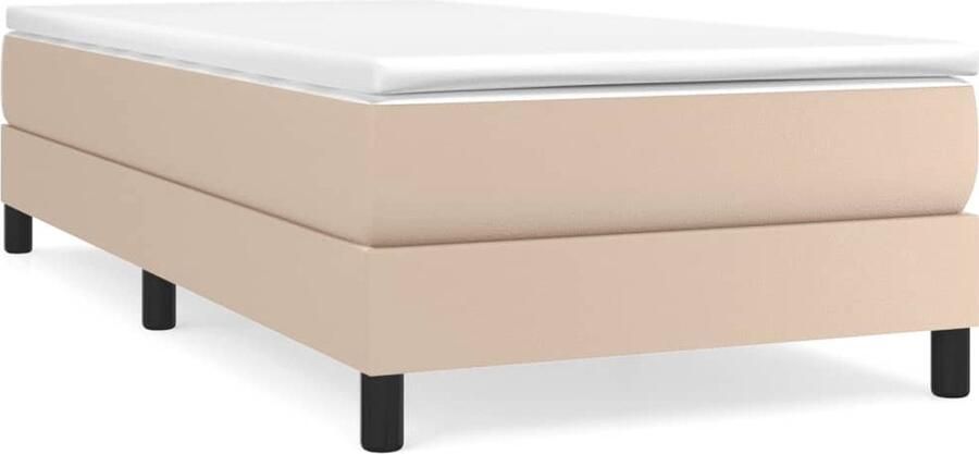 VidaXL Boxspringbedframe kunstleer cappuccinokleurig 80x200 cm