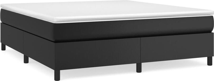 VidaXL Bedframe kunstleer zwart 160x200 cm - Foto 3