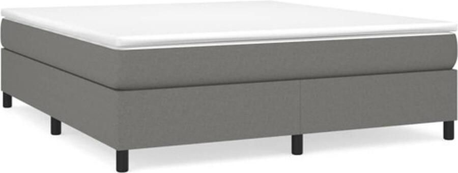 VidaXL Bedframe zonder matras stof donkergrijs 180x200 cm - Foto 3