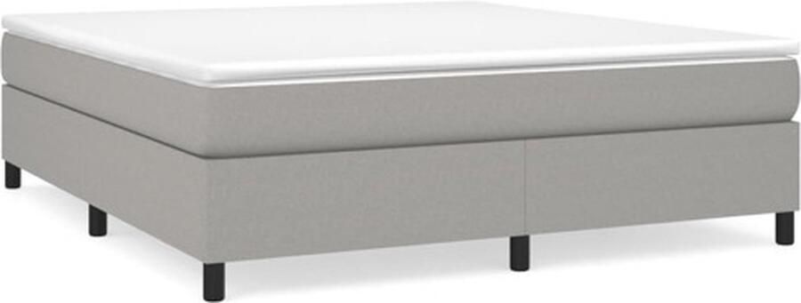VidaXL Bedframe zonder matras stof lichtgrijs 160x200 cm - Foto 3