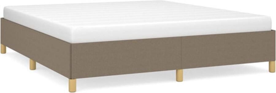 VidaXL Bedframe zonder matras stof taupe 160x200 cm - Foto 8