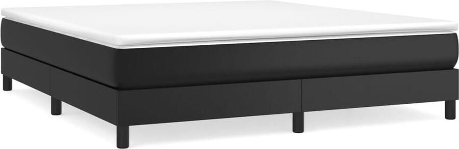 VidaXL Boxspringbedframe kunstleer zwart 180x200 cm - Foto 3
