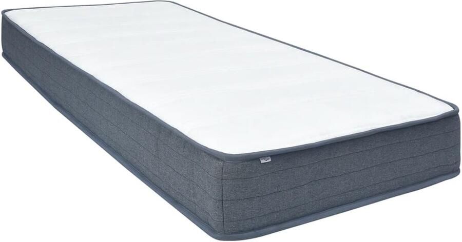VidaXL Boxspringmatras 200x70x20 cm Polyester Wit Boxspringmatras Boxspringmatrassen Matras Voor Boxspring