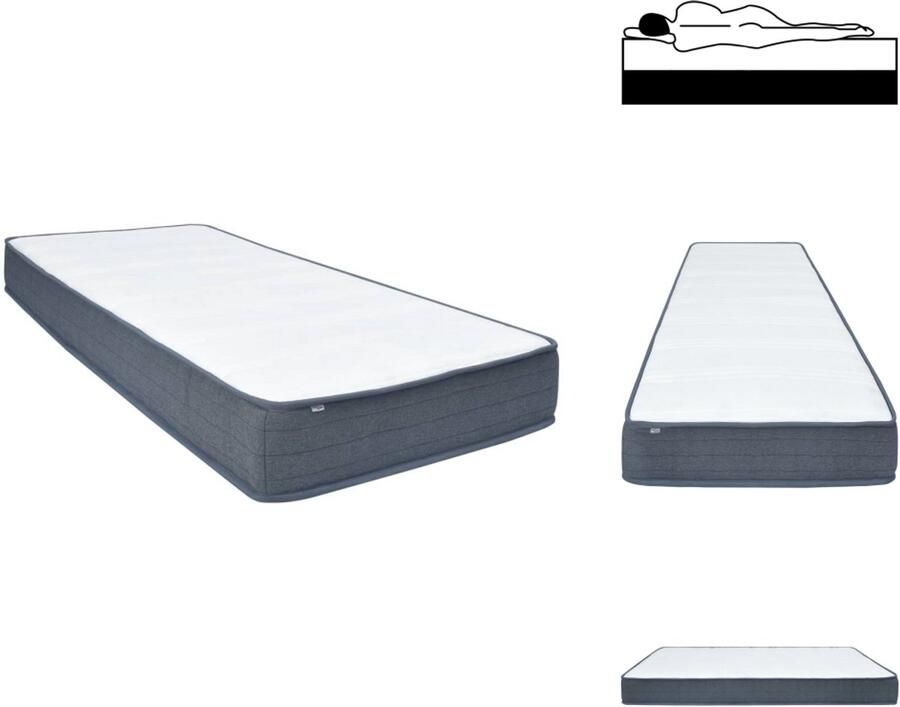 VidaXL Boxspringmatras Boxspringmatrassen Matras Voor Boxspring Boxspringmatras 160x80x20 cm stof