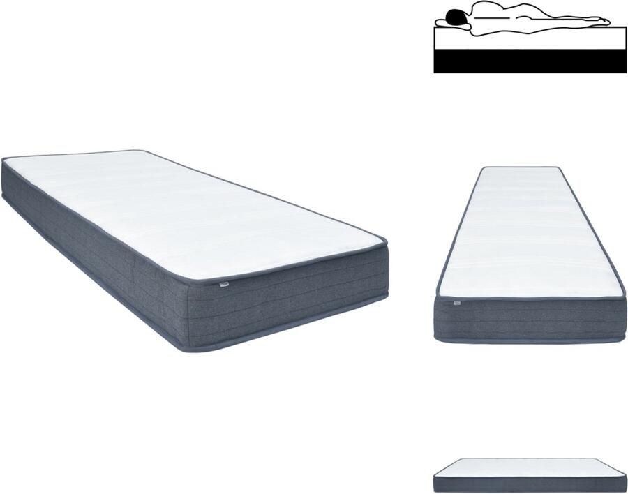 VidaXL Boxspringmatras Boxspringmatrassen Matras Voor Boxspring Boxspringmatras 190x90x20 cm stof