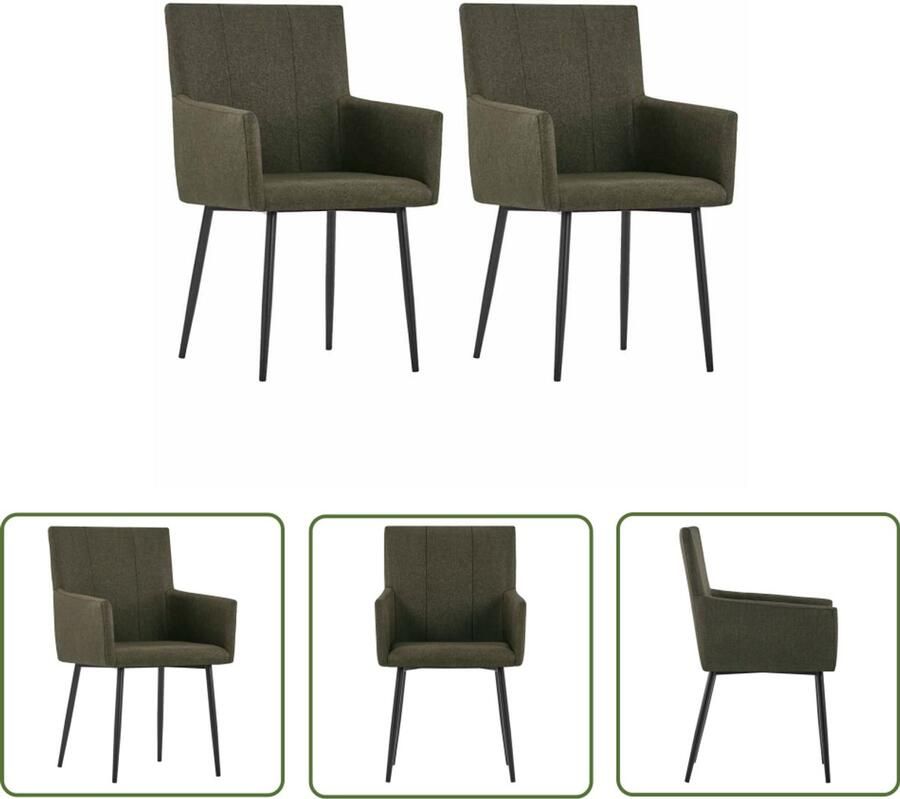 The Living Store Eetkamerstoelen Bruin 52 x 59.5 x 93 cm Dikke bekleding Eetkamerstoelen Bruine Stoelen Salon Meubels Luxe Stoelen Comfortabele Stoelen