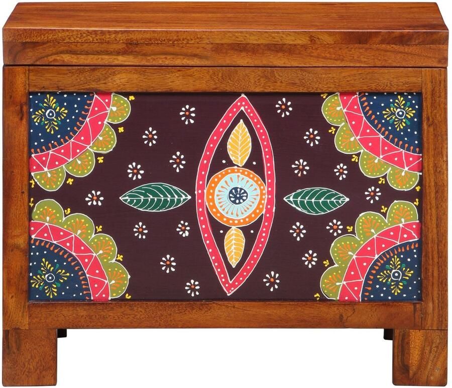 VidaXL Buffets & Dressoirs Bruin Meerkleurig Massief Hout Middelgroot - Foto 2