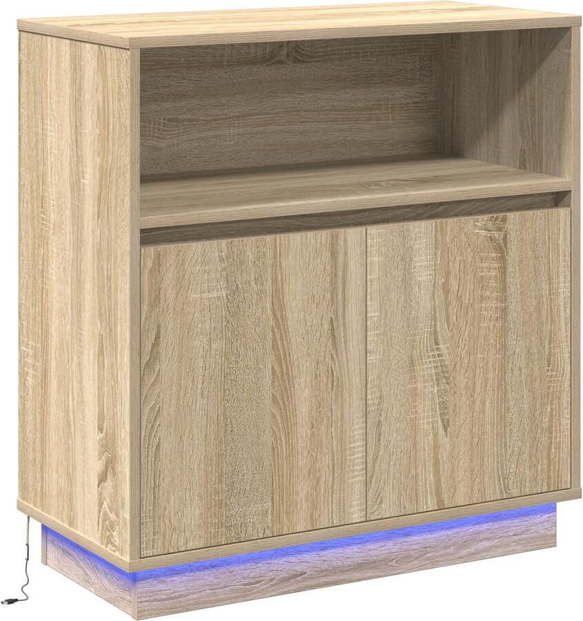 VidaXL Buffets & Sideboards Sonoma eik Spaanplaat Middelgroot Planken - Foto 2