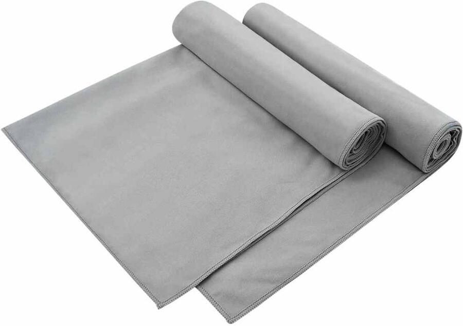 VidaXL Buiten Stoel Handdoeken 2 pcs Donkergrijs 130 x 60 cm