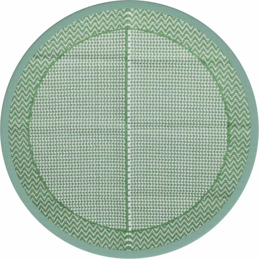 VidaXL Buitenkleed Ø120 cm Groen Polypropeen