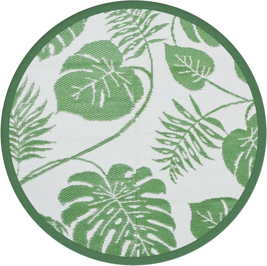 VidaXL Buitenkleed ? 120 cm groen polypropeen Tuintapijt Outdoor Tapijt Patio Tapijt Veranda Tapijt Gazon Mat