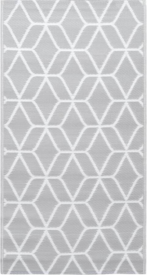 The Living Store Buitenkleed ARAKIL 120x180 cm PP grijs Tuintapijt Outdoor Vloerbedekking Patio Dekens Terrasdecoratie Polypropylene Tapijt - Foto 4