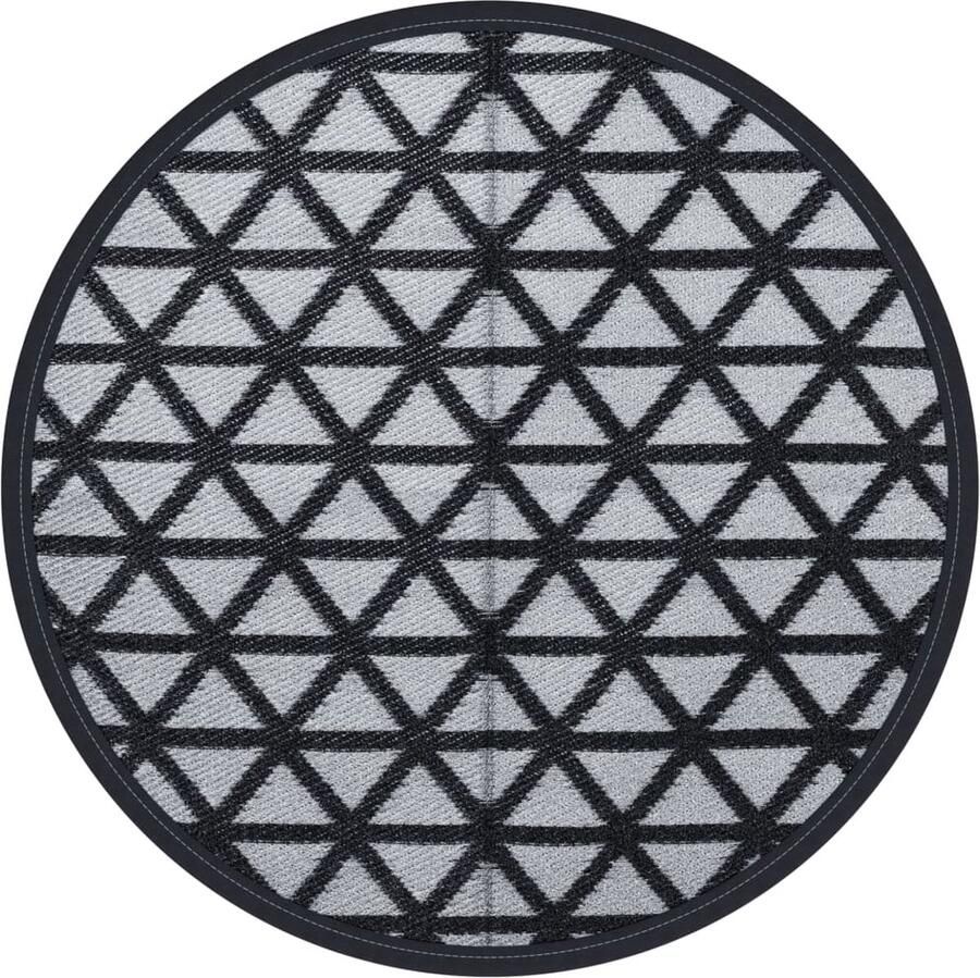 VidaXL Buitenkleed 160 cm Zwart Polypropeen Buitenkleed Tuintapijt Polypropeen Uv Bestendig Zonwerend