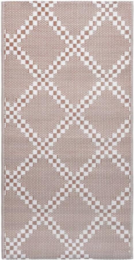 VidaXL Buitenkleed 80x150 cm Bruin & Duurzaam Tuintapijt Outdoor Tapijt Patio Vloerbedekking Veranda Tapijt Terrasdecoratie