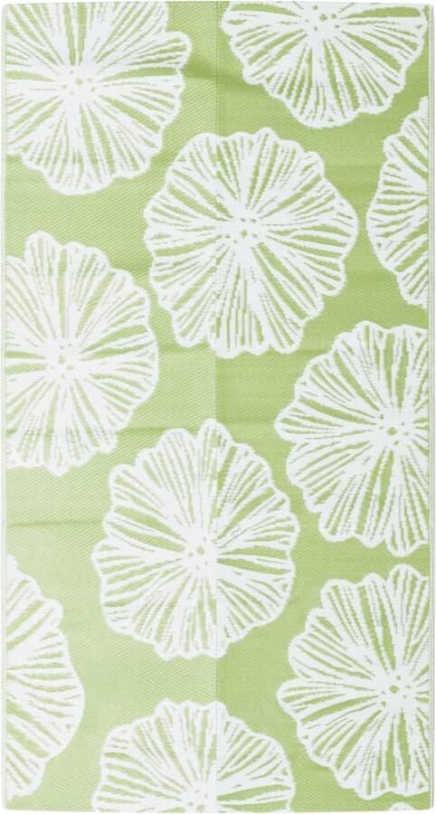 VidaXL Buitenkleed 80x150 cm Groen Stijlvol & Duurzaam Buitentapijt Tuintapijt Terrasvloerkleed Gazonmat Kunstgras Mat