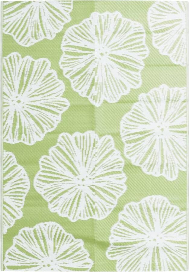 VidaXL Buitenkleed Groen 160x230 cm Stijlvol & Praktisch Tuintapijt Outdoor Tapijt Terrasdecoratie Balkonbekleding Patio Dekking