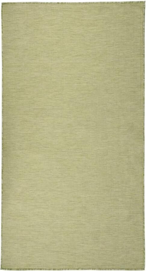 VidaXL Buitenkleed Groen 80x150 cm Weerbestendig Tuintapijten Buitentapijt Terrasvloerkleed Balkontapis Kunststof Tapijt Groene Tuinaccessoires Uv Bestendig Tapijt Weersbestendig Tapijt Outdoor Decoratie - Foto 2