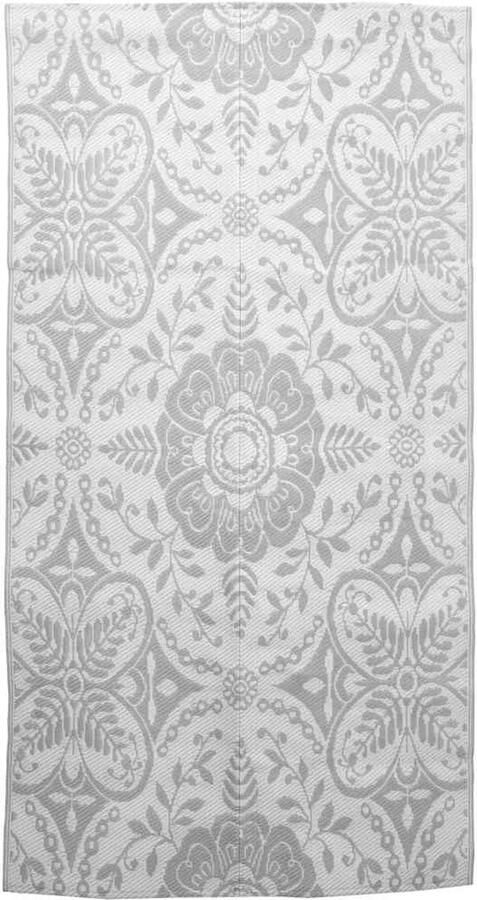 VidaXL Buitenkleed Lichtgrijs 160x230 cm PP Tuintapijt Outdoor Tapijten Patio Dekens Veranda Vloerbedekking Polypropylene Tapijt