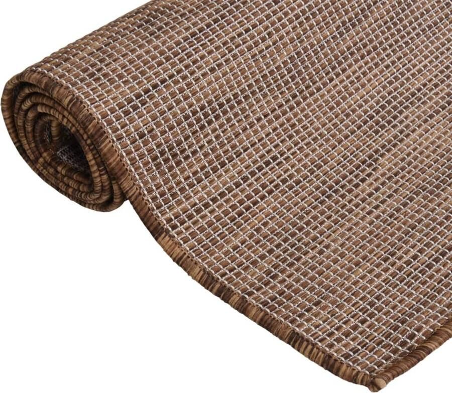 VidaXL -Buitenkleed-platgeweven-100x200-cm-bruin