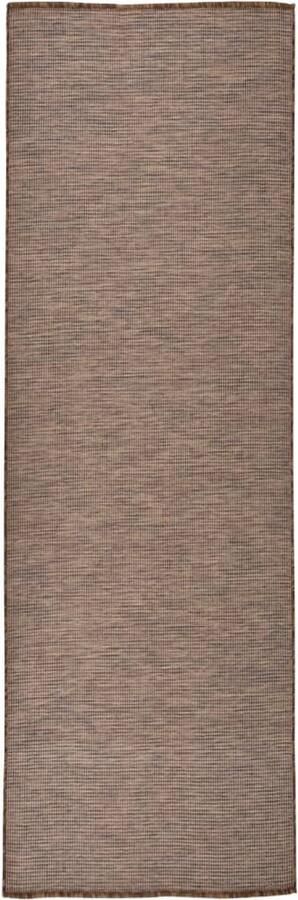 VidaXL -Buitenkleed-platgeweven-80x250-cm-bruin