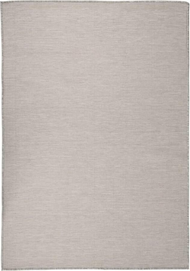 VidaXL Buitenkleed Taupe 160x230 cm Weerbestendig Tuintapijten Vloertapijten Outdoor Tapijt Patio Tapijt Veranda Tapijt - Foto 2