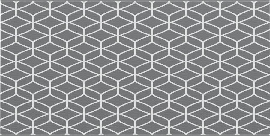 VidaXL Buiten Tapijt 'ARAKIL'Grijs 250 x 500 cm PP