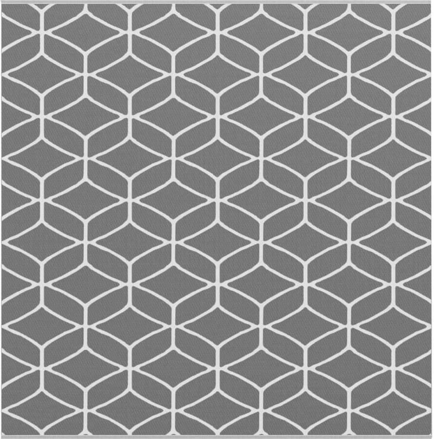 VidaXL Buiten Tapijt 'ARAKIL'Grijs 300 x 300 cm PP