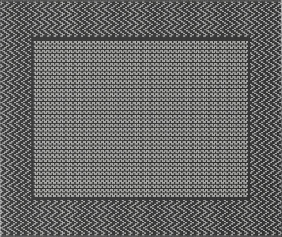 VidaXL Buitenkleed 'ARAKIL'Zwart en Grijs 250 x 300 cm PP