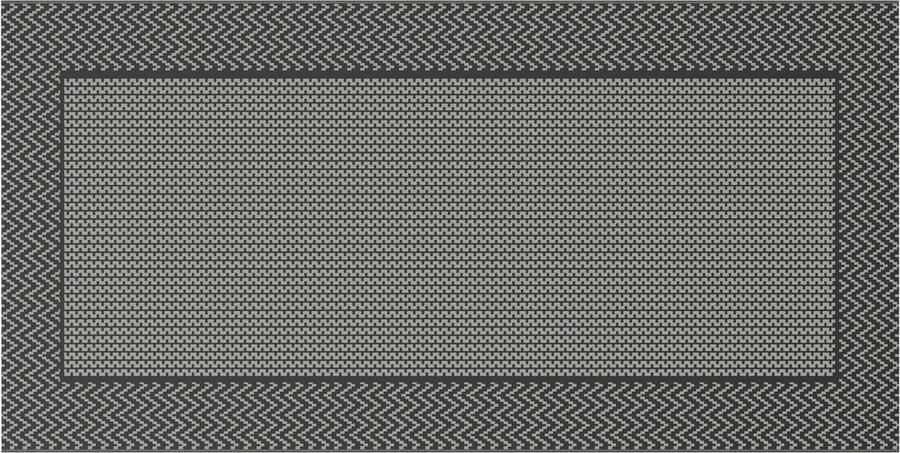 VidaXL Buitenlopertje 'ARAKIL'Zwart en Grijs 250 x 500 cm PP