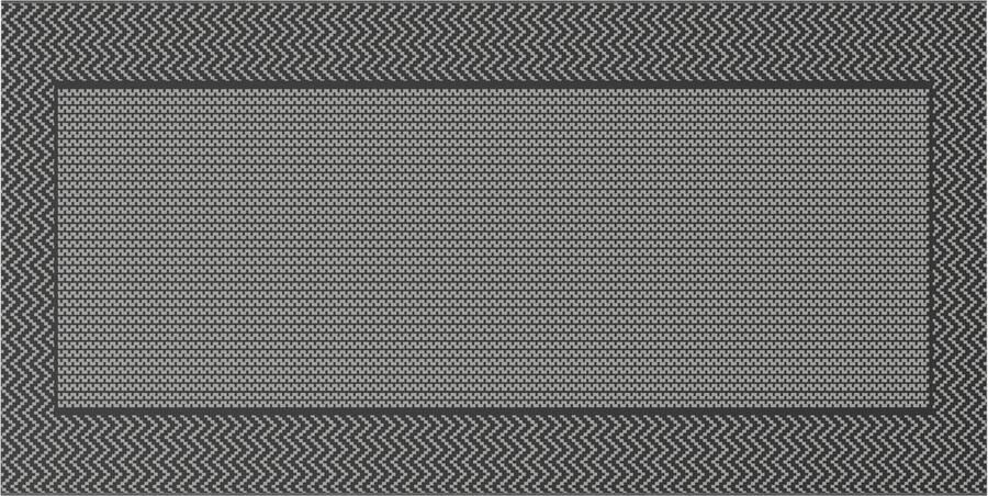 VidaXL Buitentapijt 'ARAKIL'Zwart en Grijs 300 x 600 cm PP