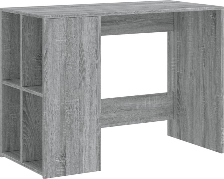 VidaXL -Bureau-102x50x75-cm-bewerkt-hout-grijs-sonoma-eikenkleurig