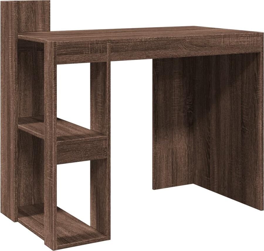 VidaXL Bureau Bruineiken 103 5x56 5x94 cm Bureau Bureaus Laptoptafel Computertafel