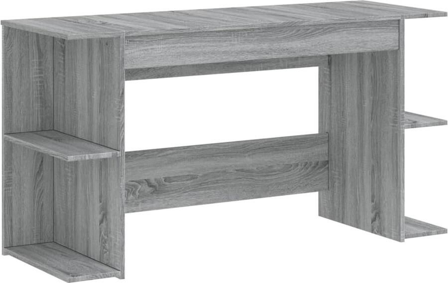 VidaXL -Bureau-140x50x75-cm-bewerkt-hout-grijs-sonoma-eikenkleurig - Foto 3