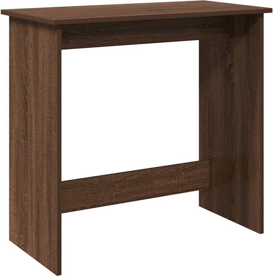 VidaXL Bureau 80x40x75 cm bewerkt hout bruin eikenkleur - Foto 2