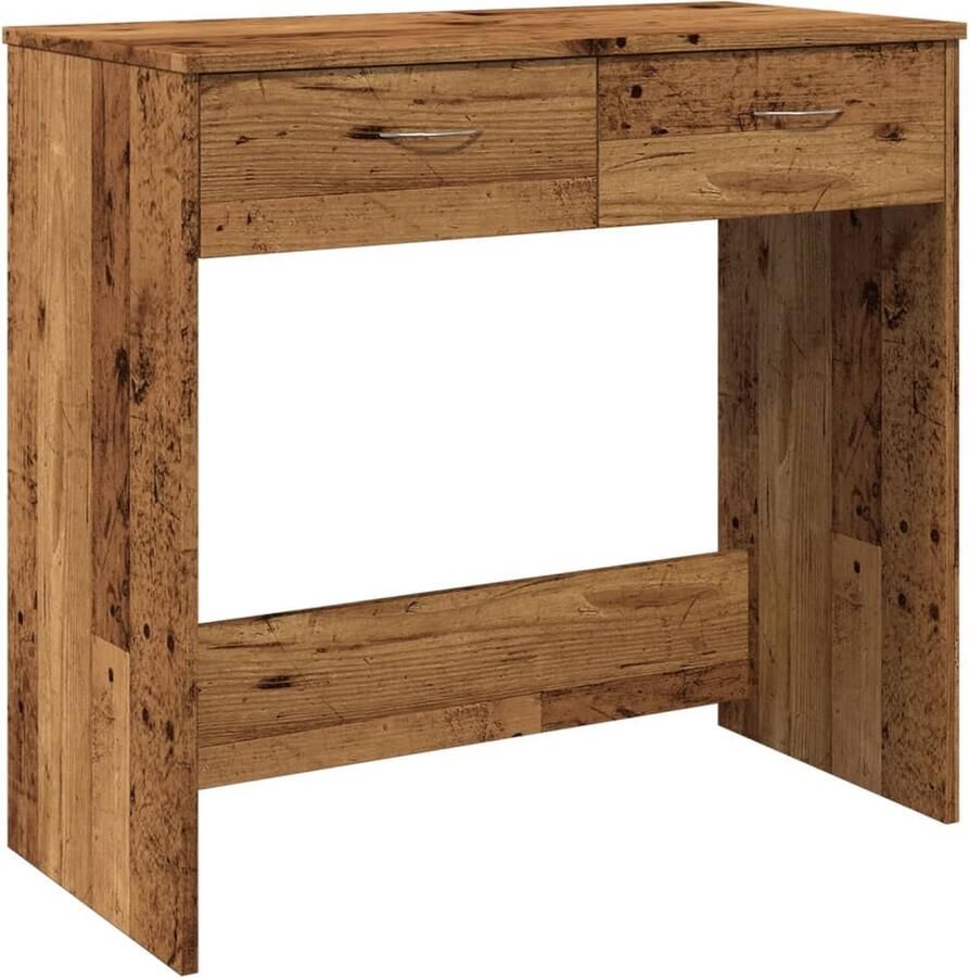 VidaXL Bureau 80x40x75 cm Oud Houtkleurig Bureau Bureaus Laptoptafel Computertafel