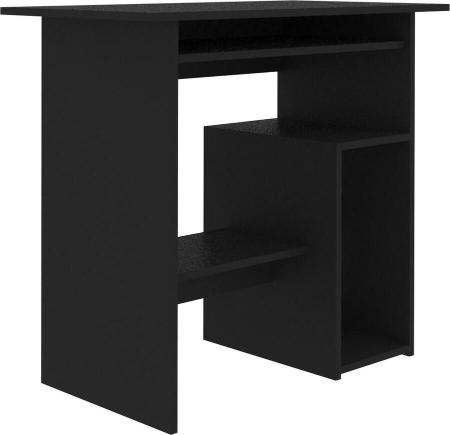 VidaXL -Bureau-80x45x74-cm-bewerkt-hout-zwart