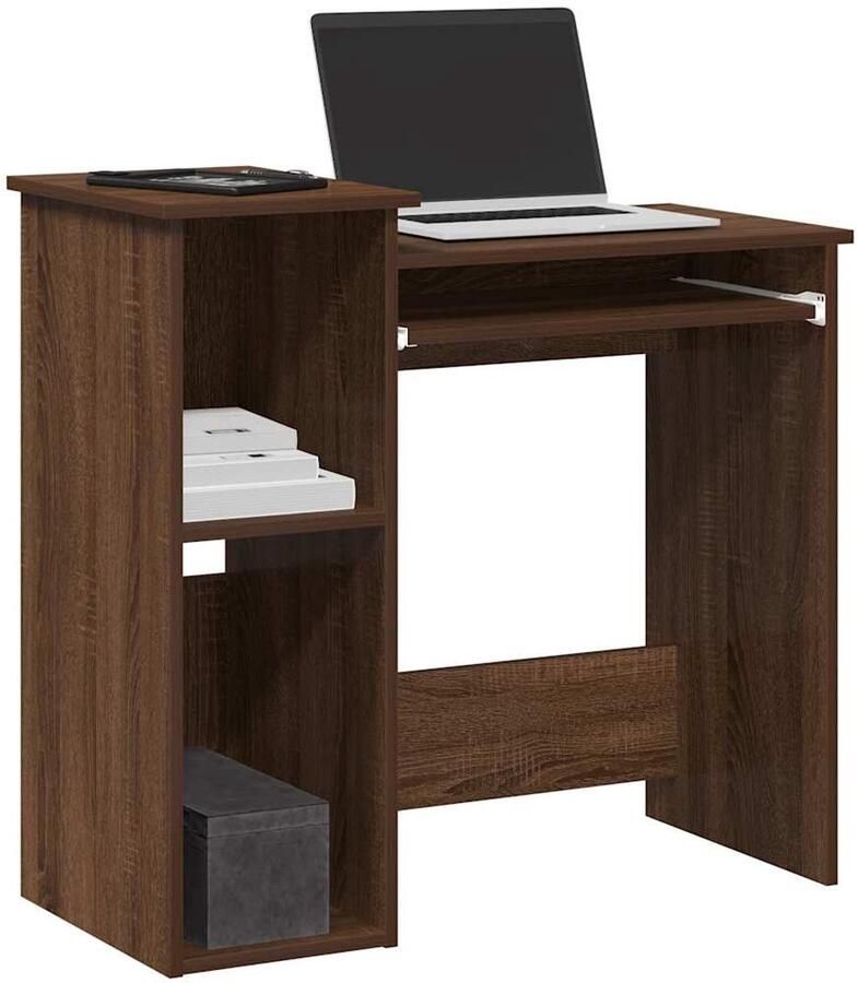 VidaXL Bureau 84x40x78 cm Bruineikenkleur Bureau Bureaus Computerbureau Computertafel