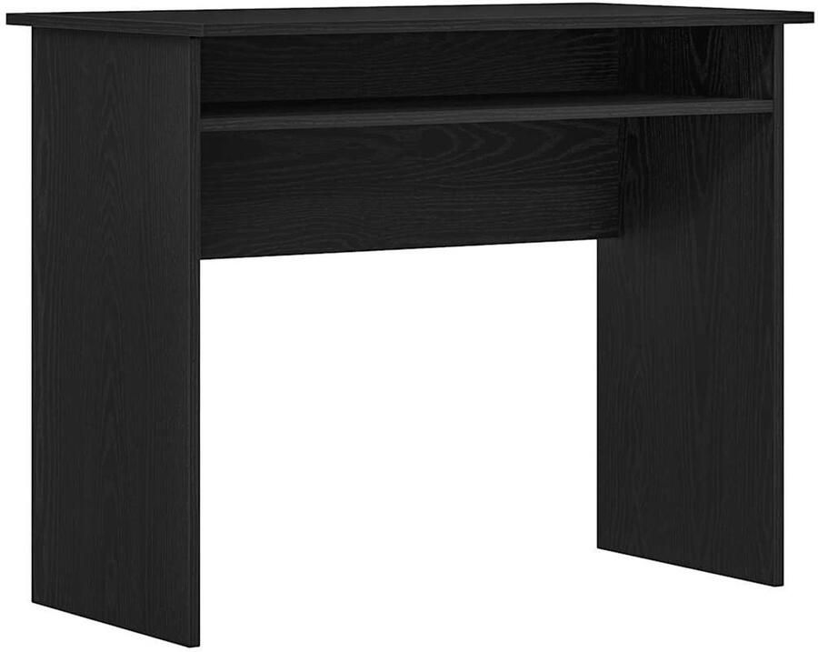 VidaXL Bureau 90x50x74 cm bewerkt hout zwart eikenkleur