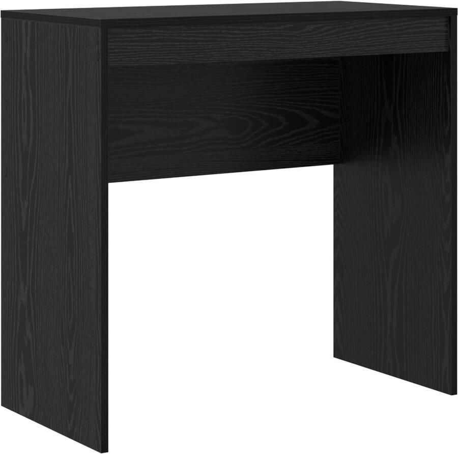 VidaXL Zwart Eiken Bureau Zwart eiken Hout 80 x 40 x 76 cm Duurzaam