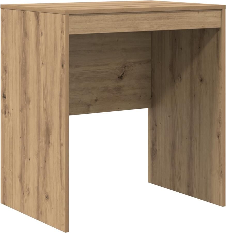 VidaXL Bureau artisanaal eikenkleurig 70 x 50 x 76 cm Bewerkt hout