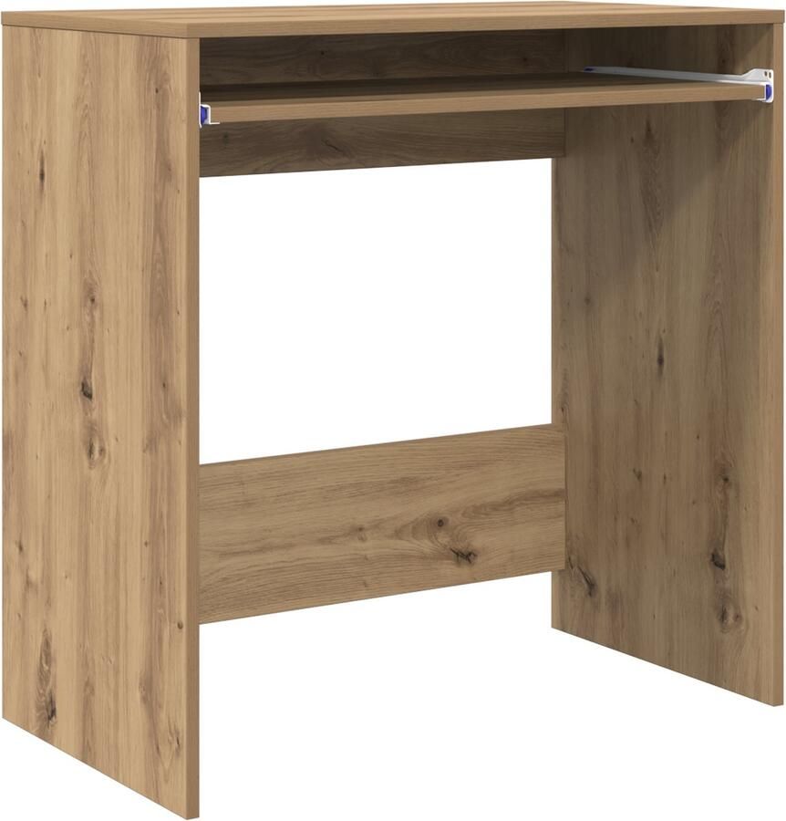 VidaXL Bureau artisanaal eikenkleurig 77 5 x 43 x 79 cm Bewerkt hout