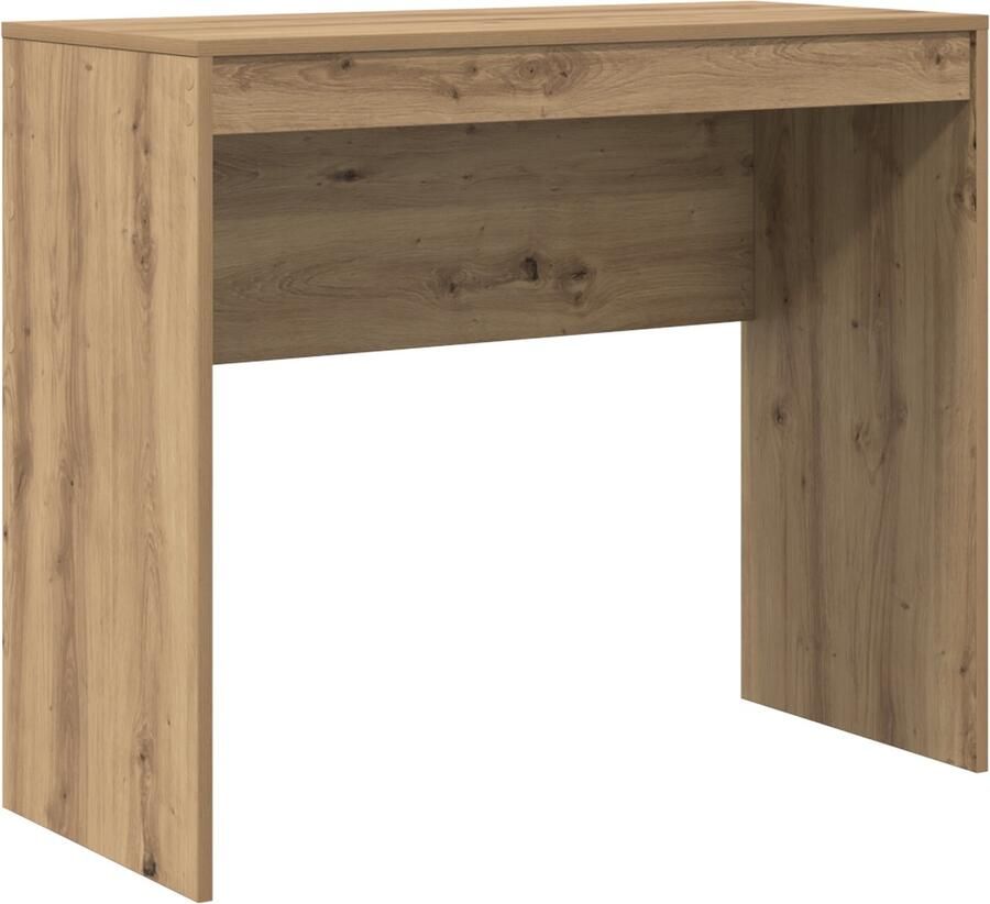 VidaXL Bureau artisanaal eikenkleurig 90 x 40 x 76 cm Bewerkt hout